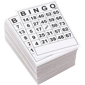 60 Stuks Bingo Speelkaarten 1 Op 60 Lakens 60 Gezichten 60 Kaarten 6X7 Inches Board Game