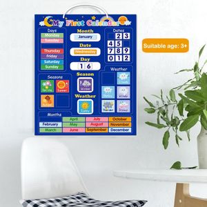 Kinderen Magnetische Kalender Tijd Maand Datum Dag Seizoen Weer Learning Grafiek Board Vroege Educatief Speelgoed Voor Jongens Meisjes Home School
