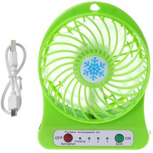 Draagbare 5W Outdoor Led Licht Fan Air Cooler Desk Usb Ventilator Zonder 18650 Batterij