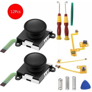 12-20Pcs Analoge 3D Vreugde Con Joystick Vervanging Voor Nintendo Switch,joycon Schakelaar Joysticks Compatiable Met Links Joycon Rechts