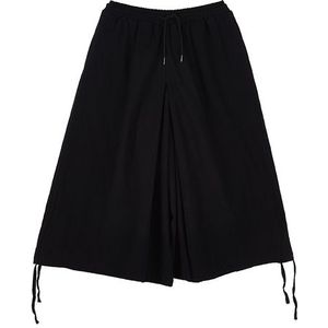 Mannen Katoen Linnen Wijde Pijpen Rokken Broek Mannelijke Vintage Losse Casual Streetwear Hip Hop Punk Gothic Japan Kimono Broek Harem broek