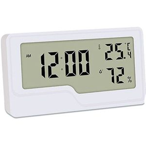 Fashionhygrometer Thermometer Digitale Temperatuur Tijd Klok Lcd Rekstrookje Sensor Vochtigheid Meter