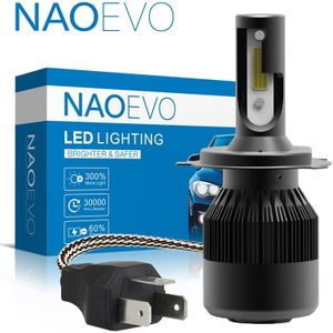 Naoevo Moto Rcycle Koplamp H4 Led Moto HS1 Voor Gn125 Hoofd Lamp 12V 6500K 30W 3200LM Super heldere Moto Rbike Bromfiets Fiets Lamp