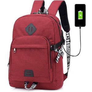 Waterdichte rugzakken tiener Anti-diefstal mannen rugzak USB socket student 15.6 inch laptop schooltassen Zakelijke reizen mochila