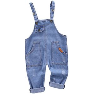 Herfst Kids Baby Jongen Jarretel Broek Kinderen Katoen Effen Patroon Denim Broek