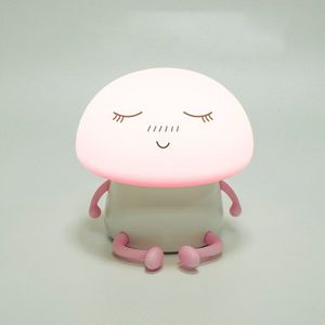 Silicone Light Touch Sensor Led Usb Pat Licht Cartoon Leuke Pet Kleurrijke Sfeer Licht Nachtlampje Voor Kinderen Slaapkamer