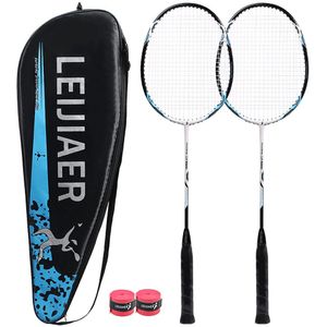 1 Paar Geïntegreerde Badminton Racket Professionele Carbon Composiet Badminton Racket Hoogwaardige Badminton Racket Indoor Outdoor