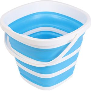 10L Siliconen Emmer Voor Vissen Folding Opvouwbare Emmer Wasstraat Outdoor Vissen Vierkante Vat Badkamer Keuken Kamp Emmer