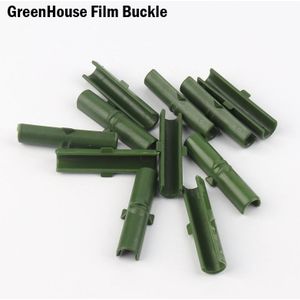 50Pcs 8Mm Kas Film Gespen Plastic Buis Clip Fasten Zeil Insect Netto Parasol Netto Attachment Clip Thuis tuingereedschap