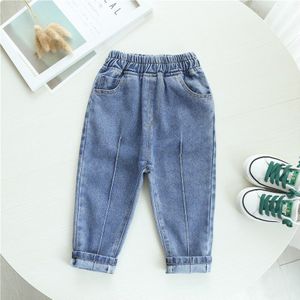 Kids Jeans Jongens Casual Katoenen Kinderkleding Lange Lengte Blauw Denim Broek Kinderkleding Voorjaar Jongens Jeans 2-6years