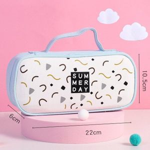 Draagbare Canvas Etui Leuke Grote Capaciteit Briefpapier Bag School Potlood Gevallen Voor Kinderen Student Pen Case Kawaii Handtas