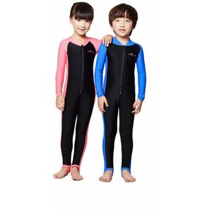 Kids Wetsuits Badmode Jump Suit Dive Skin Zon Bescherming Uv Pak Jumpsuits Voor Jongens Of Meisjes Kleine Maat