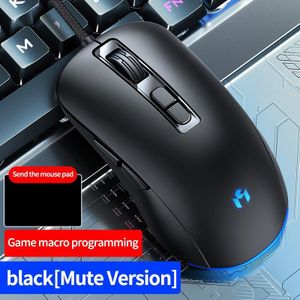 Wired Stille Muis Usb Kantoor Computer Muis 3200 Dpi 7 Knoppen Optische Ergonomische Gaming Muis Ondersteuning Full Programmeren Muizen