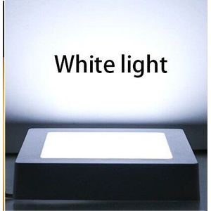 Aluminium Led Vierkante Paneel Licht 6W 12W 18W 24W Opbouw Plafondlamp Led Panel Plafond licht Niet Snijden + Driver