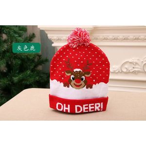 Gebreide Kerstmuts Volwassen kinderen Gebreide Kerst Hoed Kleurrijke Gloeide Knit Caps Premium Oude Kerst Hoed