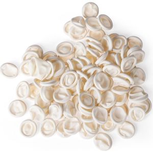 100Pcs Wegwerp Vinger Cover Natuurlijke Rubber Handschoenen Antislip Latex Vinger Babybedjes Vingertoppen Protector Handschoenen Nail Art Tool