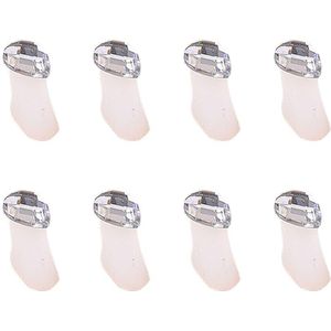 Brand 8 Stks/set Bloem Hart Siliconen Teen Afscheiders Spacers Nail Art Tenen Vingers Bezinksel Gel Uv Salon Manicure Pedicure tool