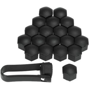 KKmoon Set van 20 stks Universele 17mm Plastic Auto Wielmoer Covers Bolt Caps