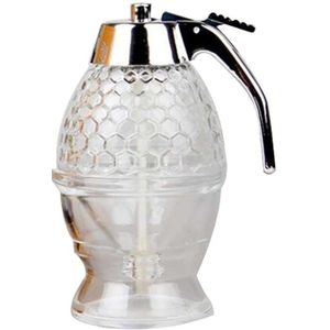 200Ml Transparante Honing Druppelen Dispenser Keuken Sap Siroop Container Jar Pot