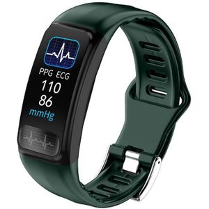 P12 ECG PPG SPO2 Smart Armband Hartslag Bloeddruk Zuurstof Monitor Smart Band IP67 Waterdicht Bel Herinneren Sport Polsband