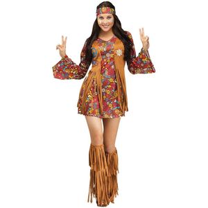 Retro Party 60s 70s Hippie Stagewear Kostuum Halloween Indische Kwasten Hippie Hottie Prestaties Disco Jurk