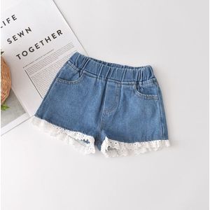 Mode Meisjes Kinderen Shorts Meisje Denim Broek Peuter Zomer Kanten Leggings Kinderen Kleding Voor 2 7 Jaar