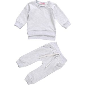 Autumn Sweatshirt Newborn Baby Kids Cotton Long Sleeve T-Shirt Tops + Long Pants Sleepwear Outfits Clothes Set