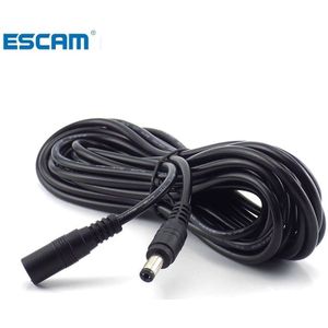 Escam Vrouw Naar Man Plug Cctv Dc Power Kabel Verlengsnoer Adapter Power Cords 5.5 Mm X 2.1 Mm Voor camera Power Verlengsnoeren
