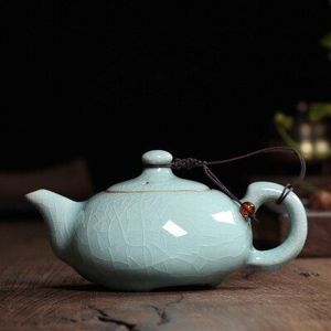 170 ml Crackle Glazuur Broer Oven Longquan Celadon Prachtige Theepot Zisha Keramiek Kunst yixing Klei Antiek Porselein Thee set