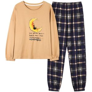 Xizou Paar Pyjama Sets Herfst Lange Shirt Vrouwen Pyjama Plus Size M-3XL Plus Size Thuis Kleden Nachtkleding Mannen Lounge Pijama mujer