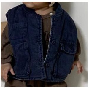 Milancel Winter Kinderkleding Koreaanse Jongens Vest Meisjes Bovenkleding Voorvak Jongens Jas