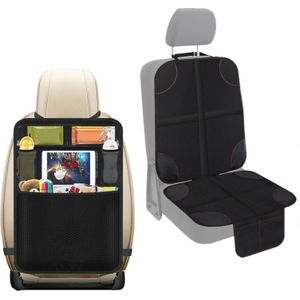 Car Seat Protector &amp; Backseat Car Organizer Kit Auto Achterbank Beschermende Mat Duurzaam Anti-Slip Eenvoudige Reiniging Met opslag Zakken