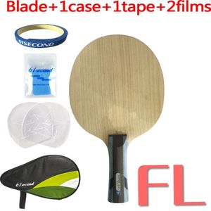 Aankomst Zwaard Blauwe Veer Tafeltennis Racket Super Fiber Jlc Ping Pong Blade