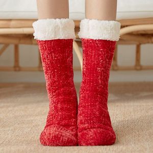 Vrouwen Chenille Winter Warm Sokken antislip Thicken Zachte Vloer Sokken Indoor Thuis Slapen Warm Houden Slipper Floor Sokken