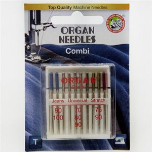10 Stks/pak Top Orgel Home Naaimachine Naalden Voor Jeans Universele &amp; Super Stretch Verschillende Doeleinden Combi Pack Naald