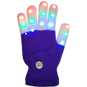 1PC Halloween Kinderen LED Handschoenen Houden Warme Handschoenen Kid Knipperlicht Handschoenen 7 Licht Modi Vinger Licht Speelgoed Party supplies #7