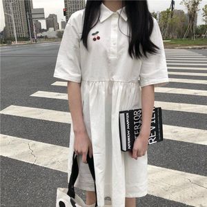 Japanse Zoete Lolita Jurk Vrouwen Zomer Preppy Stijl Student Jk Schooluniform Mini Jurk Meisjes Zwart Wit Losse Shirt Jurken