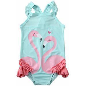 Baby Meisje Zwemmen Kostuum Flamingo Bikini Badpak Zwemmen Leeftijd 1-6Y