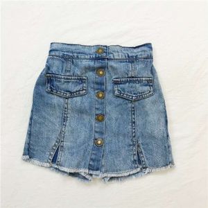 Koreaanse Kinderkleding Meisjes Zomer Mode Effen Kleur Knop Jeans Shorts Broek