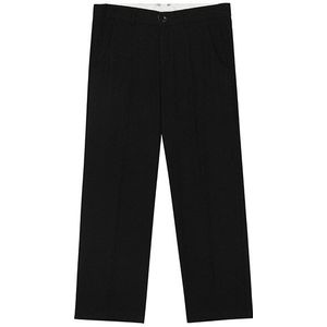 Mannen Business Casual Enkellange Pak Broek Japan Korea Stijl Mannelijke Vintage Mode Slim Fit Rechte Broek