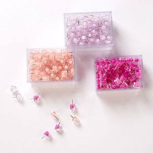80 Pcs Transparante Plastic Push Pins Voor Kurk Boord Gekleurde Punaises Nail Fotowand Decoratieve Briefpapier Binding Levert