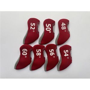 Brand Golf Head Cover Voor Wiggen Golf Wiggen Head Cover Rood 48/50/52/54/56/58/60 Golf Wedge Cover