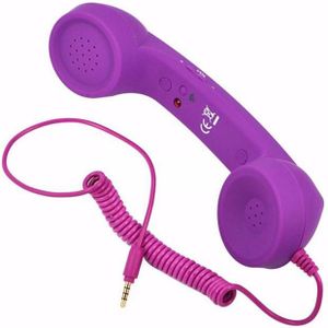 Klassieke Retro 3.5 Mm Comfort Telefoon Handset Mini Mic Speaker Telefoontje Ontvanger Voor Iphone Samsung Huawei TXTB1