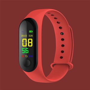 1 Pc 3 Kleuren M3 Fitness Armband Bloeddruk Ips Screen Zuurstof Hartslagmeter Smart Armband Waterdicht Tracker Polsbandjes