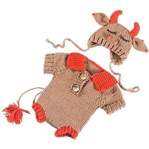 1 Set Baby Fotografie Kleding Innovatieve Patchwork Zachte Fotografie Cap Kostuum Cartoon Lichtgewicht Baby Kleding