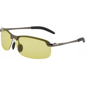 Night Vision Bril Meekleurende Zonnebril Geel Gepolariseerde Lens UV400 Driving Goggles Voor Drivers Sport Mannen Vrouwen