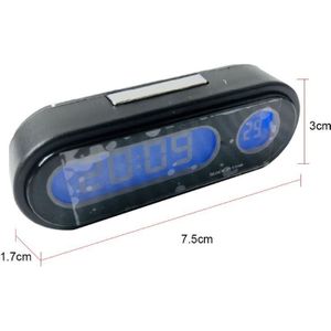 2 2 In 1 Mini Digitale Klok Thermometer Automobiles Decor Interieur Accessoires Auto-Styling Ornamenten Auto Decoratie Thuis Slaapkamer