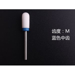 1Pcs Keramische Nail Sander Tip Manicure Prdicure Cutters Polijstmachine Nagels Boren Keramische Cilindrische Ronde Hoofd Nail Boor Gereedschap