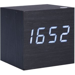 Mode Moderne Houten Hout Digitale Led Desk Wekker Thermometer Timer Kalender