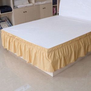 Koning/Queen Size Bed Rok Wit Bed Shirts zonder Oppervlak Elastische Band Koningin King Op off Bed Rokken Thuis